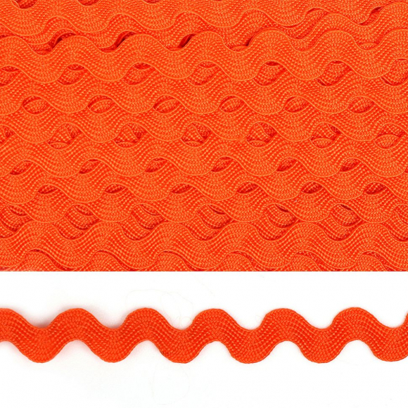 Тесьма декоративная Вьюнчик арт.TBY.64312 шир.5мм цв.M513 оранжевый уп.32,92м
