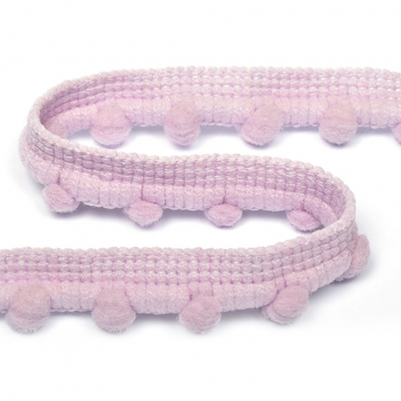 Тесьма с помпонами арт.TBY-PP13 шир.15мм цв.F164 сиреневый уп.8.23м Тесьма с помпонами арт.TBY-PP13 шир.15мм цв.F164 сиреневый уп.8.23м