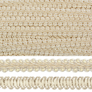 Тесьма TBY Шанель плетеная шир.12мм 0384-0016 цв.F103 (02) бежевый уп.18,28м