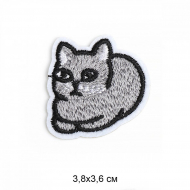Термоаппликации арт.TBY.2331 Кошка 3,8х3,6см, уп.10 шт