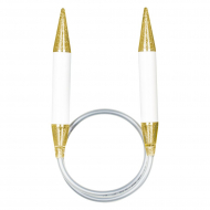 2580_Спицы, круговые, пластик, addiChampagner №20, 120 см