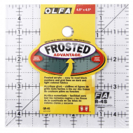 88281_Линейка для пэчворка "Frosted", градация в дюймах, квадрат 4" х 4"