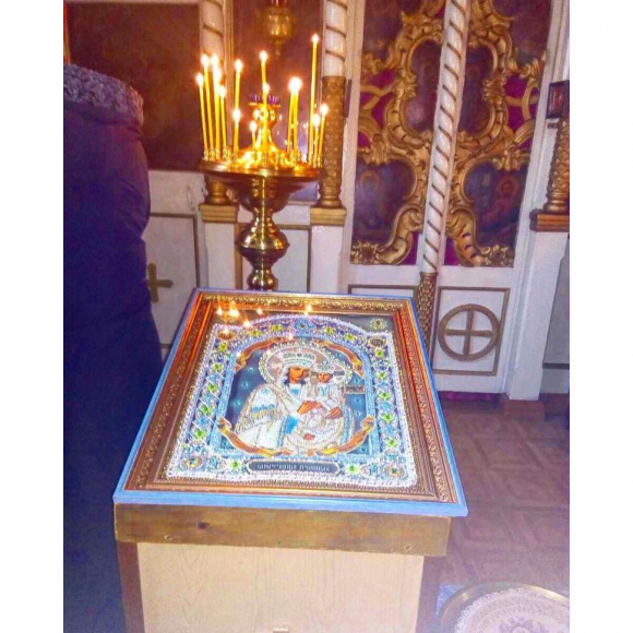 Набор для вышивания хрустальными бусинами ОБРАЗА В КАМЕНЬЯХ арт. 7722 Споручница Грешных 47х38,5 см