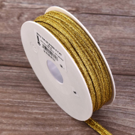 9403_Кант декоративный, 2,5 мм, цвет золотистый люрекс