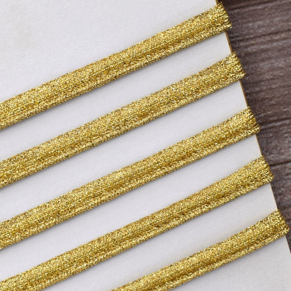 9403_Кант декоративный, 2,5 мм, цвет золотистый люрекс