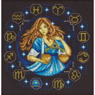 Набор для вышивания PANNA арт. ZN-0928 Знаки Зодиака. Весы 24х23,5 см