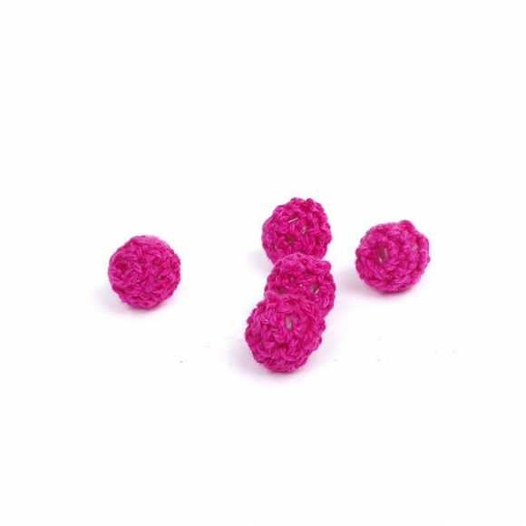 Бусины текстильные MAGIC HOBBY арт.MG-E8409-12 цв.9 ?10мм уп.5шт