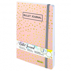189688_Скетчбук "Bullet Journal" с разметкой, А5, 72 листа. 120г/м2, дизайн обложки "Spotlights Rose"
