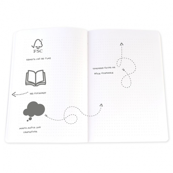 Скетчбук "Bullet Journal" с разметкой, А5, 72 листа. 120г/м2, дизайн обложки "Spotlights Rose" Скетчбук "Bullet Journal" с разметкой, А5, 72 листа. 120г/м2, дизайн обложки "Spotlights Rose"