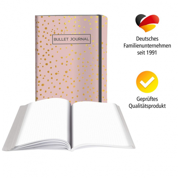 Скетчбук "Bullet Journal" с разметкой, А5, 72 листа. 120г/м2, дизайн обложки "Spotlights Rose" Скетчбук "Bullet Journal" с разметкой, А5, 72 листа. 120г/м2, дизайн обложки "Spotlights Rose"