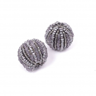 Бусины TESORO арт.TS-E8409-09 цв.3 серый 22 мм, in ?4 мм