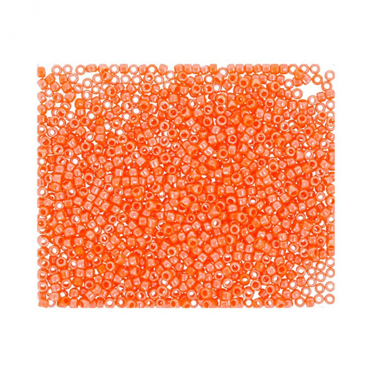 Бисер Япония "TOHO" 15/0  круглый 3  1.5 мм 5 х 5 г №0129 оранжевый/перл