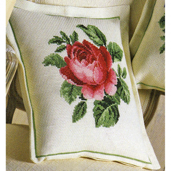 Набор для вышивания PERMIN арт.83-3301 Подушка Розы 60х60 см