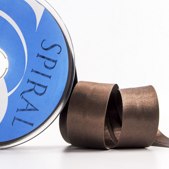 Косая бейка атласная 30 мм, 25 м, цвет 17, темно-коричневый Косая бейка атласная 30 мм, 25 м, цвет 17, темно-коричневый