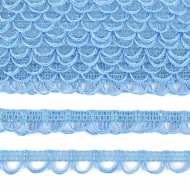 Тесьма отделочная UU цв.177 св.голубой шир.18-19мм уп.16,45м