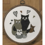 Набор для вышивания PERMIN арт.12-5197 Семья сов