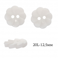 Пуговицы пластик Цветок TBY.P-3020 цв.01 белый 20L-12,5мм, на 2 прокола, 50 шт Пуговицы пластик Цветок TBY.P-3020 цв.01 белый 20L-12,5мм, на 2 прокола, 50 шт