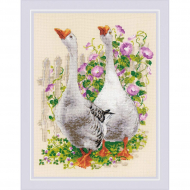 Набор для вышивания РИОЛИС арт.1807 Гуси 30х40 см