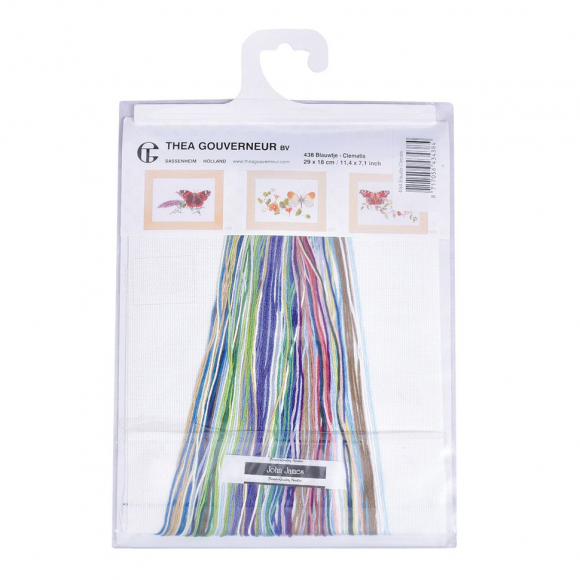 181953_Набор для вышивания "Бабочка-клематис", канва лён 36 ct 181953_Набор для вышивания "Бабочка-клематис", канва лён 36 ct