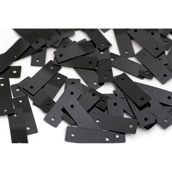 Пайетки россыпью арт.TBY-FLK361 5х15мм цв.A075 черный уп.50г