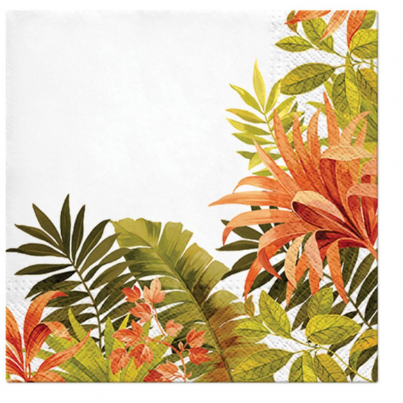 Салфетки трехслойные для декупажа, коллекция "Lunch"  PAW Decor Collection "Экзотическая рамка "