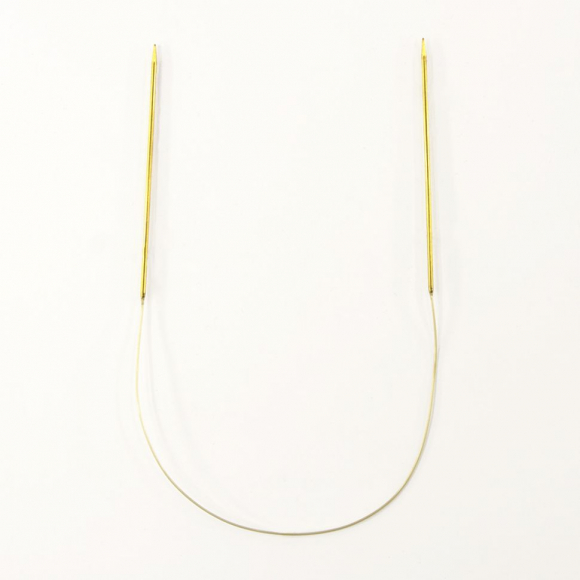 158166_Спицы круговые позолоченные с удлиненным кончиком, №1,75, 40 см