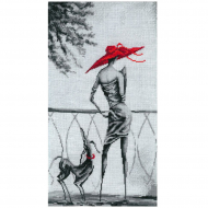 Набор для вышивания мулине НИТЕКС арт.0275 Ожидание 23х39 см