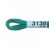 Нитки для вышивания Gamma мулине (3071-3172) 100% хлопок 24 x 8 м цв.3138 зеленый