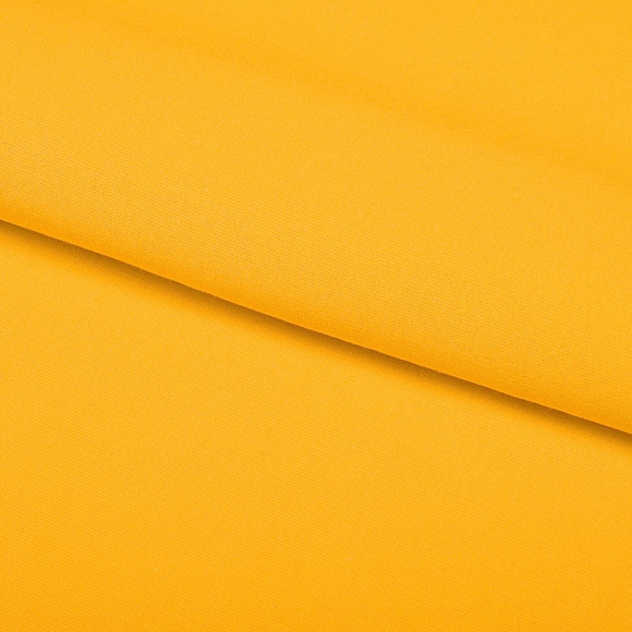 Ткань трикотаж Футер 2х нитка начес хлопок 190г опененд 100+100 манго 14-0957 пач.20-25кг