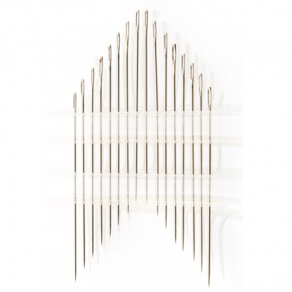 669_Иглы ручные для вышивания с острым кончиком, №9, 16 шт