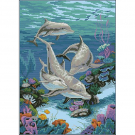 Набор для вышивания DIMENSIONS арт.DMS-03830 Дельфинье царство 25х36 см Набор для вышивания DIMENSIONS арт.DMS-03830 Дельфинье царство 25х36 см