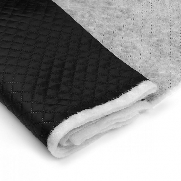 Термостежка Подкладка арт.РАД.65960 170Т №0124/3070 рис.№4-1 клетка 2см цв.черный Синтепон 100г/м? шир.150см рул.50м