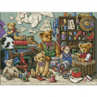 Набор для вышивания DIMENSIONS арт.DMS-35151 Мишки и пуговицы 41х30 см Набор для вышивания DIMENSIONS арт.DMS-35151 Мишки и пуговицы 41х30 см