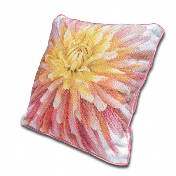 Набор для вышивания THEA GOUVERNEUR арт.441A Георгин 33х33 см