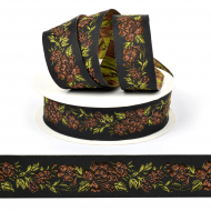 Лента (тесьма) жаккардовая арт.VB.21725V7 шир. 25мм цв.V7 уп.10 м