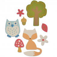 109668_Набор ножей для вырубки Sizzix® Thinlits™ Die Set 12PK Woodland by My Life Handmade