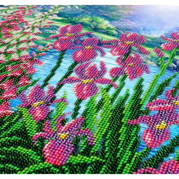 Набор для вышивания бисером ПАУТИНКА арт.Б-1493 Тихая заводь 38х28 см