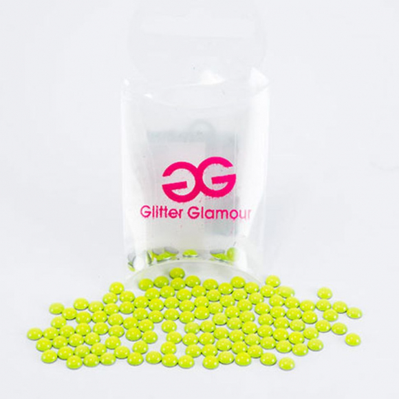 26523_Термоклеевые украшения для декора "Neon Green Cabochons", 1упак. (72шт) 26523_Термоклеевые украшения для декора "Neon Green Cabochons", 1упак. (72шт)