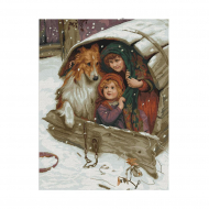 Набор для вышивания мулине НИТЕКС арт.0152 Непогода 42х56 см