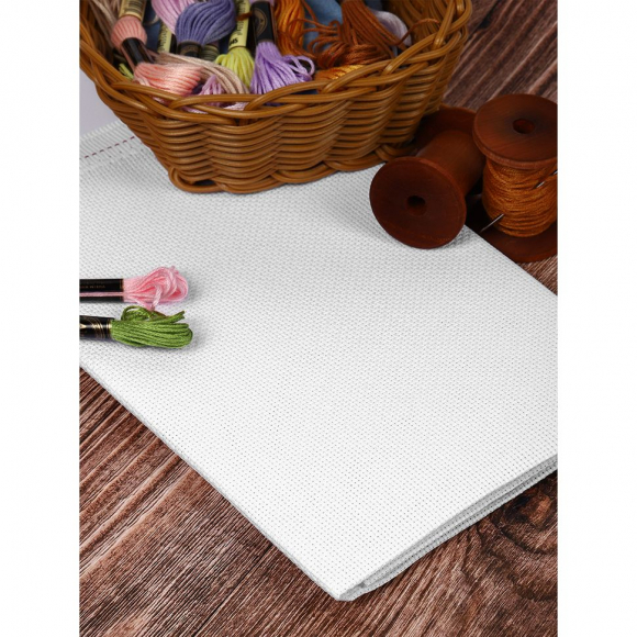 Канва Bestex hard арт.624010-14CT-H 100% Хлопок цв.белый уп.50х50см