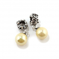 Металлическая подвеска с бусиной арт.PN-L2 цв.10 Металлическая подвеска с бусиной арт.PN-L2 цв.10