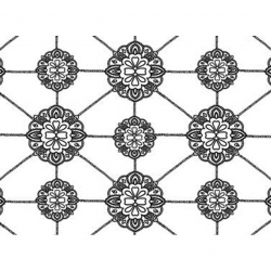 Ткань для пэчворка PEPPY Sassafras Panel 4501 145 г/м? 100% хлопок цв.25126 WHI1 уп.60х110 см