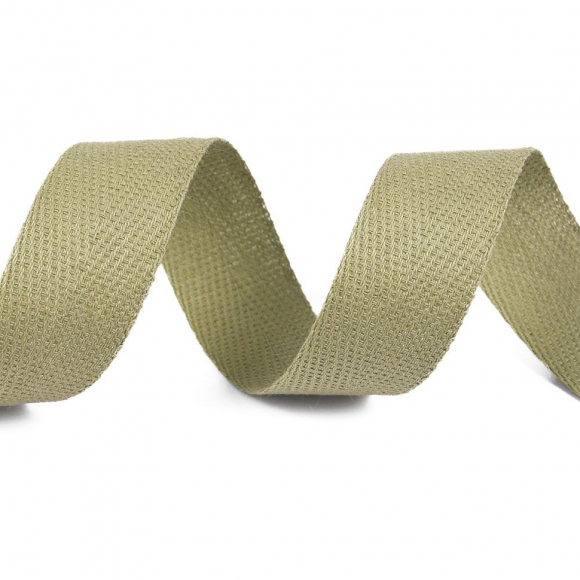 Тесьма киперная 22 мм хлопок 1,8г/см арт.12.2С-257К.22.071 цв.льняной уп.50м