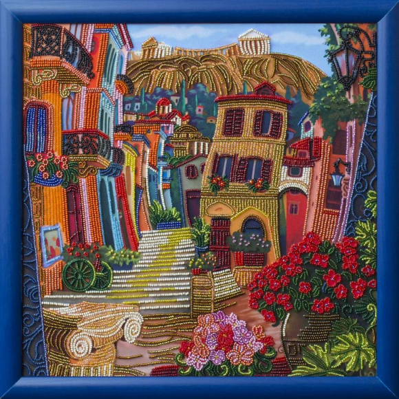 Набор для вышивания бисером НОВА СЛОБОДА арт.ДК1085 Афины. Зазеркалье 35х35 см