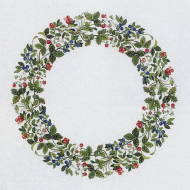 186813_Набор для вышивания: "Ягодный венок" 186813_Набор для вышивания: "Ягодный венок"