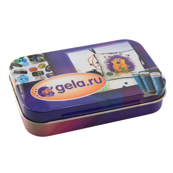 Металлическая коробочка для мелкой фурнитуры "gela.ru"