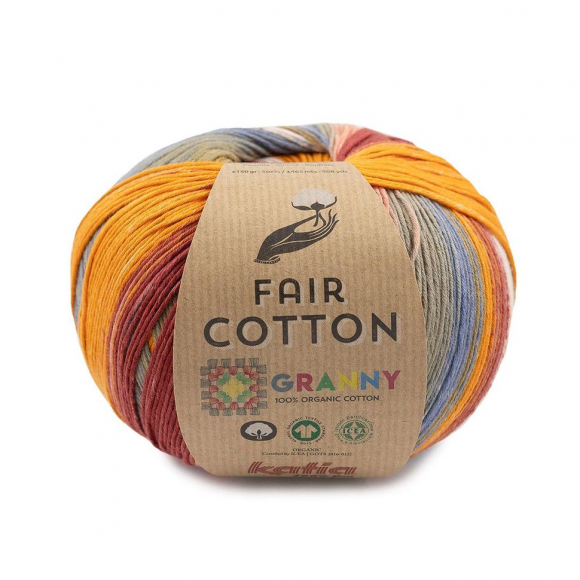 187020_Пряжа Fair Cotton Granny, 100% хлопок, 150 г, 465 м 187020_Пряжа Fair Cotton Granny, 100% хлопок, 150 г, 465 м