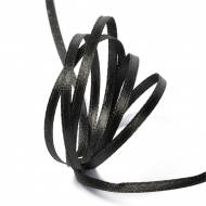 Лента атласная 3мм цв.3173 черный IDEAL уп.100 м