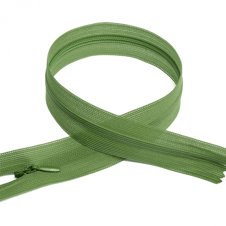 Молния MaxZipper пласт. потайная №3 50см н/р цв.F235 зелёный уп.50шт