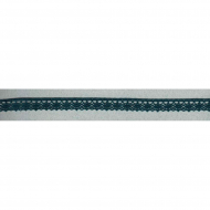 54959_Мерсеризованное хлопковое кружево, 12 мм, цвет серо-синий